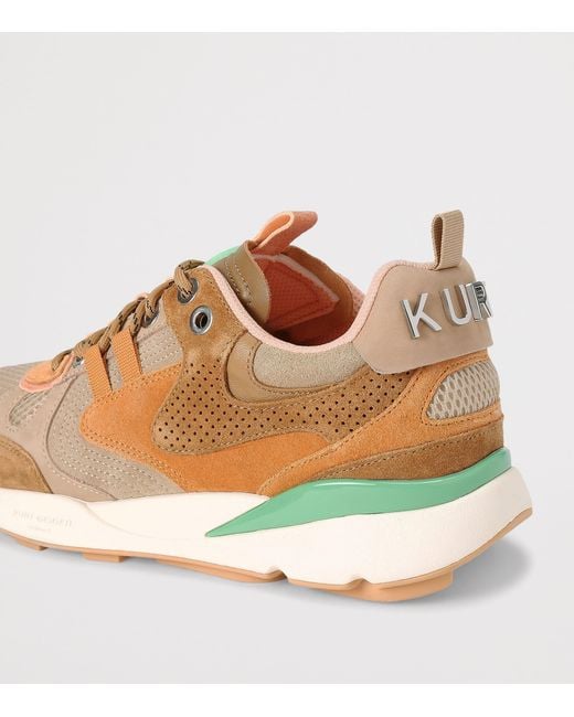 Kurt Geiger Brown Suede Kurt Runner Sneakers for men