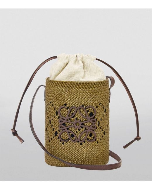 Loewe X Paula'S Ibiza Woven Anagram Square Pocket Bag in