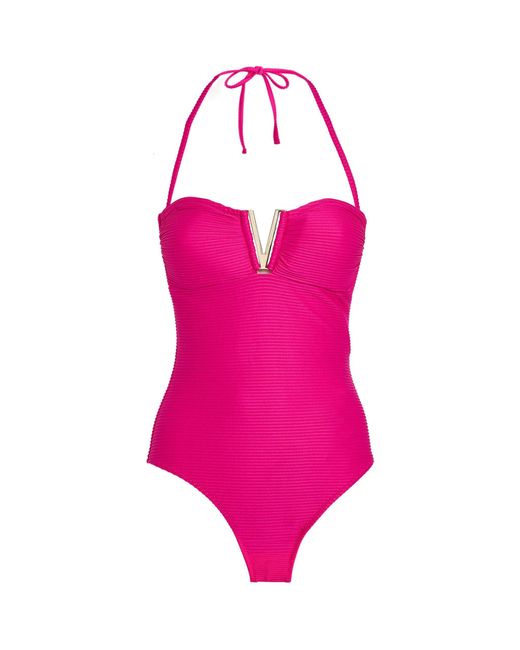 Heidi Klein Synthetic Tremezzo Swimsuit in Pink | Lyst UK
