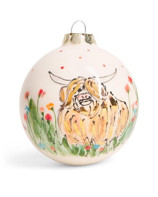 Jayne Redmond Metallic Highland Cow Bauble