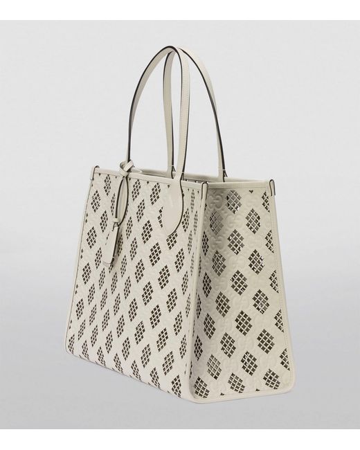 Gucci Metallic Medium Leather Ophidia Tote Bag