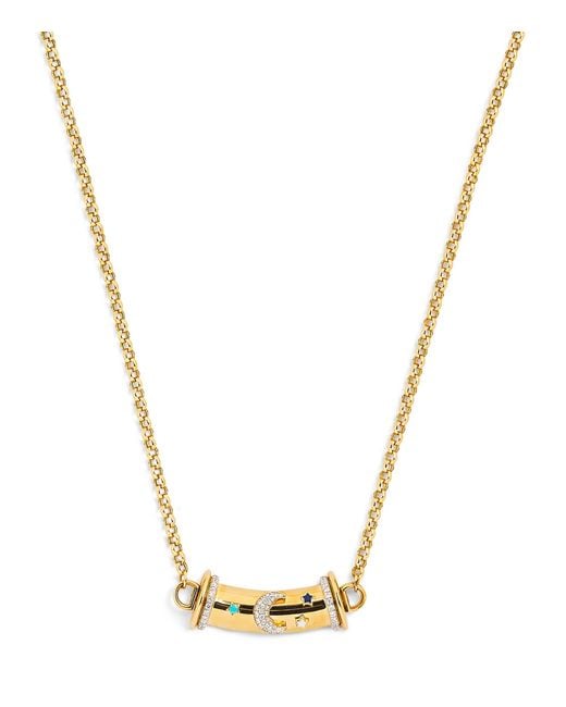 L'Atelier Nawbar Metallic And Diamond Lot N*91 Warrior Necklace