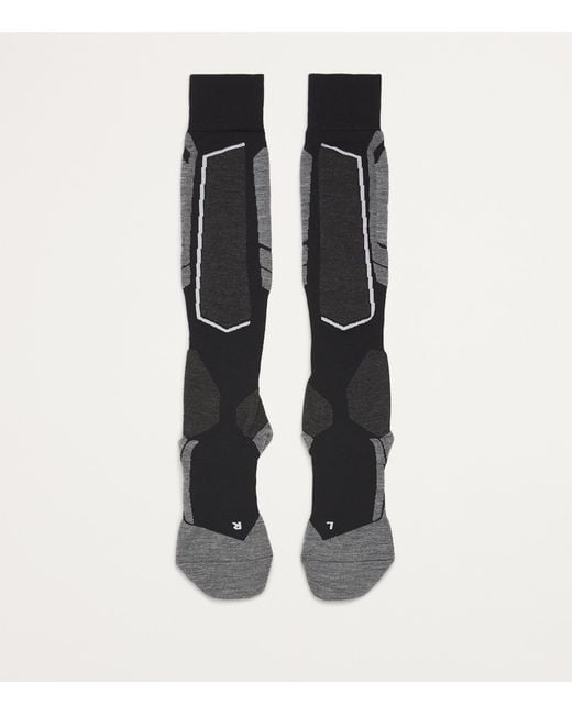 Falke White Sk4 Skiing Socks