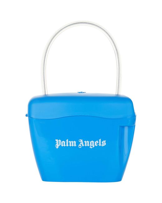 Palm Angels Blue Padlock Bag