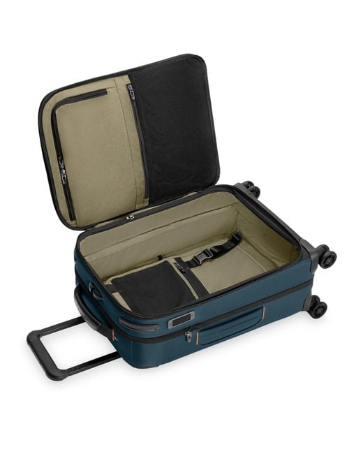Briggs & Riley Blue Zdx Essential Carry-On Spinner Suitcase