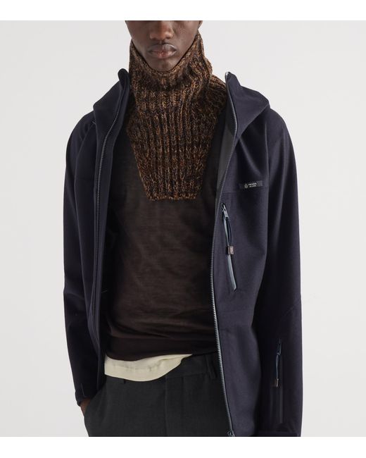 Prada Brown Wool-Cashmere Dickey for men