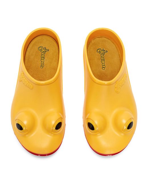 J.W. Anderson Yellow X Wellipets Frog Mules