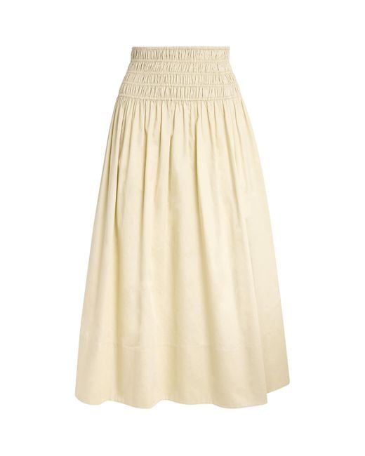 Joseph Natural Cotton Leonie Midi Skirt
