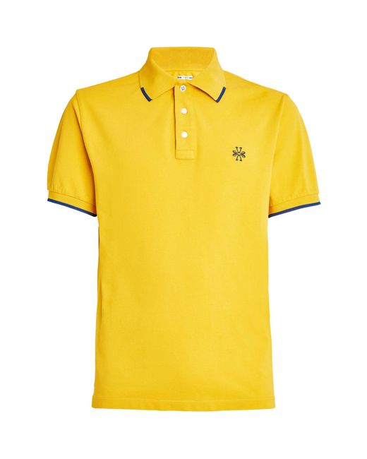 Jacob Cohen Yellow Logo Polo Shirt for men