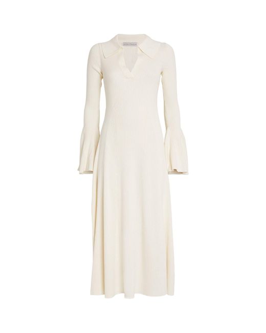 Palmer//Harding White Knitted Assured Dress