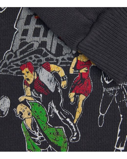 Kapital Gray Graphic Peckish Sweater for men
