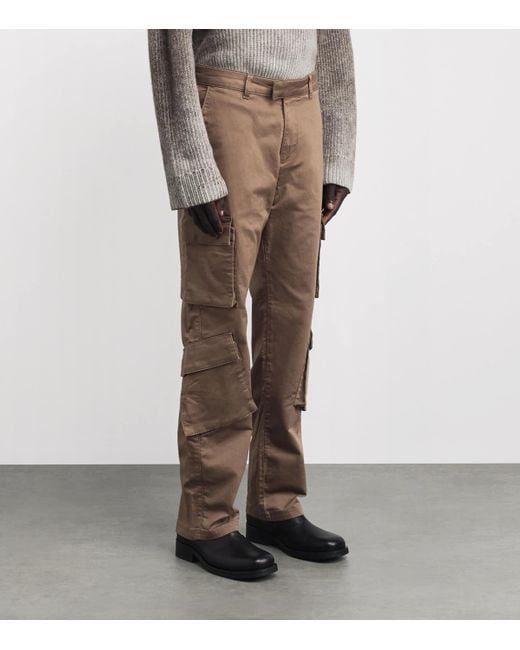 Represent Natural Cotton Cargo Pocket Trousers for men