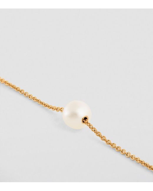 Sophie Bille Brahe Metallic And Pearl Stella Bracelet