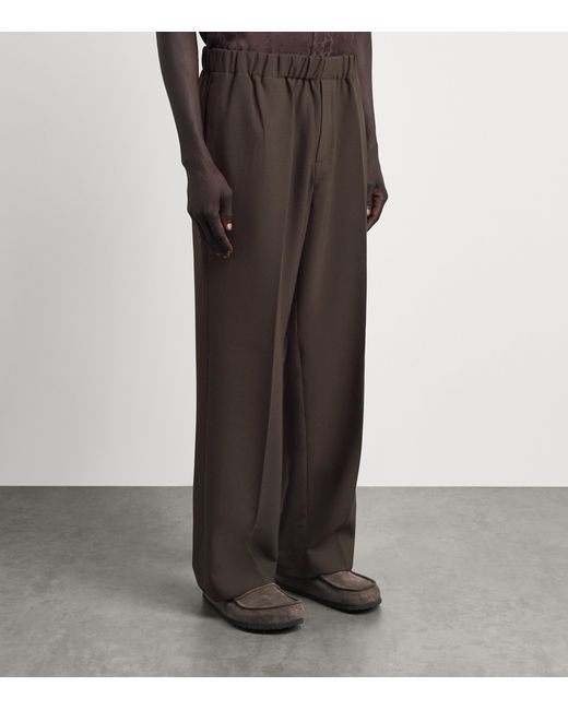 Sandro Gray Stretch Jersey Trousers for men
