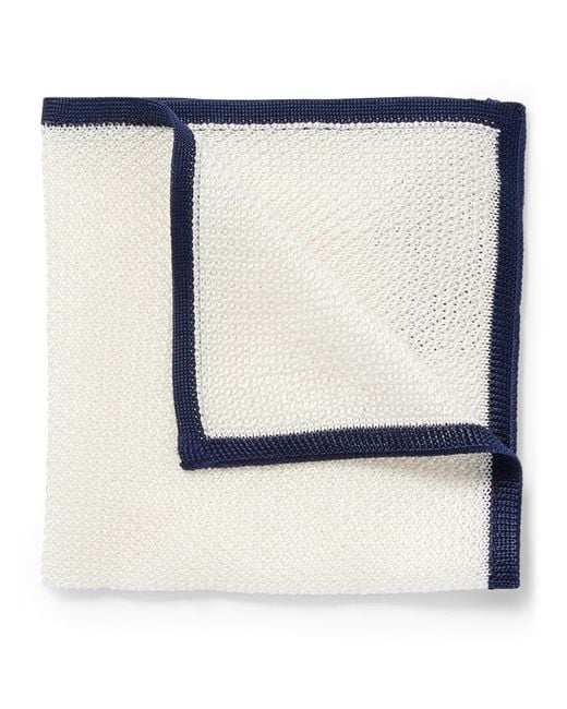 Boss Blue Silk Pocket Square for men