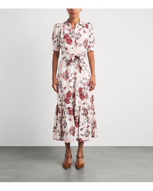 ME+EM Pink Floral Print Maxi Dress