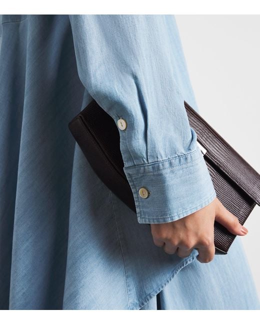Palmer//Harding Blue Asymmetric Rhythm Shirt