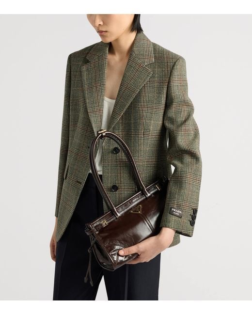 Prada Black Medium Leather Bonnie Shoulder Bag