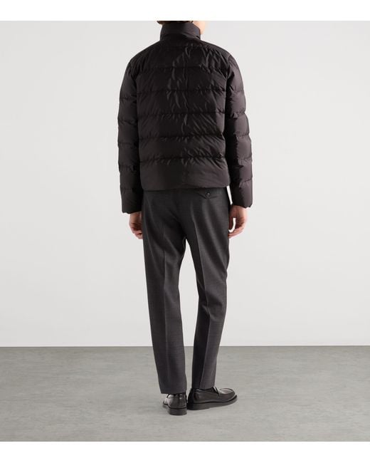 Prada Black Re-Nylon Medium-Weight Down Jacket for men
