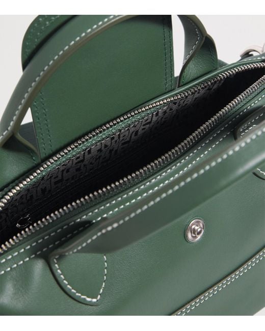Longchamp Green Extra-Small Leather Le Pliage Xtra Top-Handle Bag