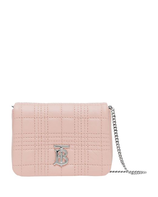Burberry Pink Micro Quilted Leather Lola Bag