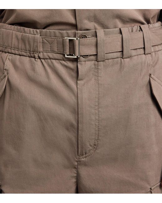 Jonathan Simkhai Brown Cotton-Blend Wide-Leg Garrett Cargo Trousers for men