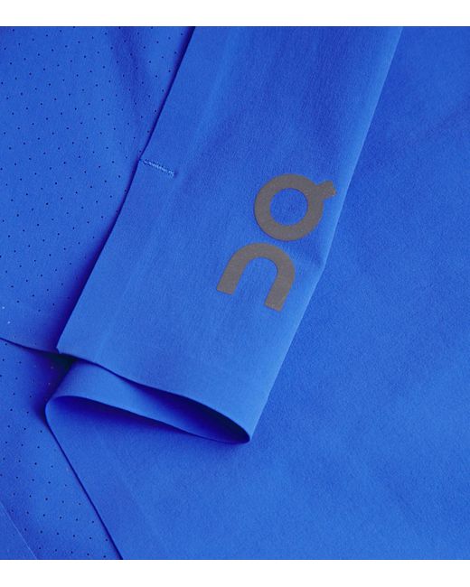 On Shoes Blue 5" Performance Shorts for men