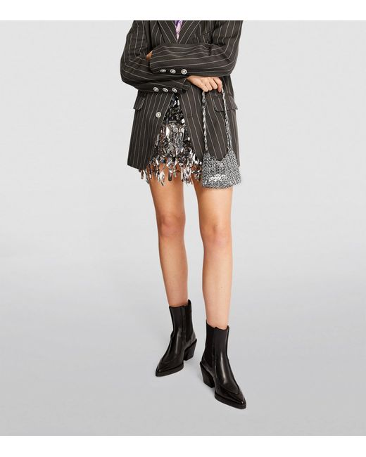 Rabanne White Chainmail Nano Bag