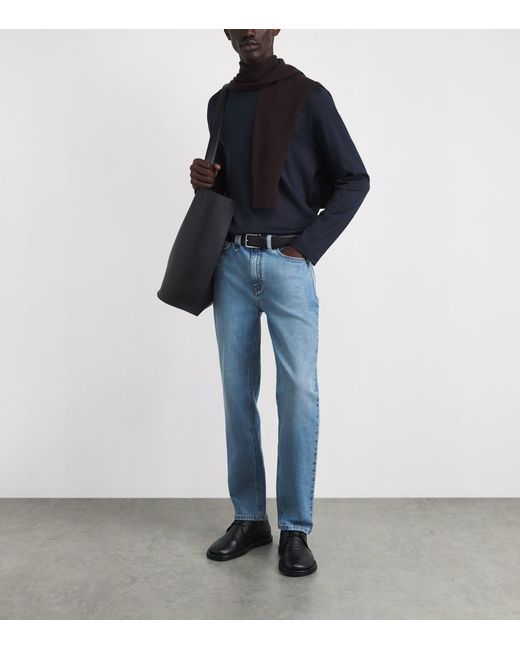 Brioni Blue Merano Straight Jeans for men