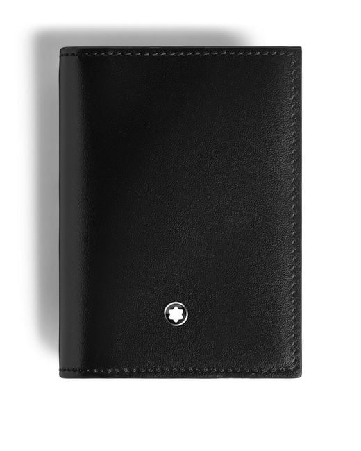 Montblanc Black Calfskin Meisterstück 4Cc Bifold Card Holder for men