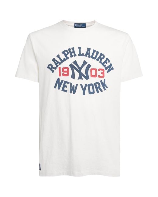 Polo Ralph Lauren White X Yankees Cotton T-Shirt for men