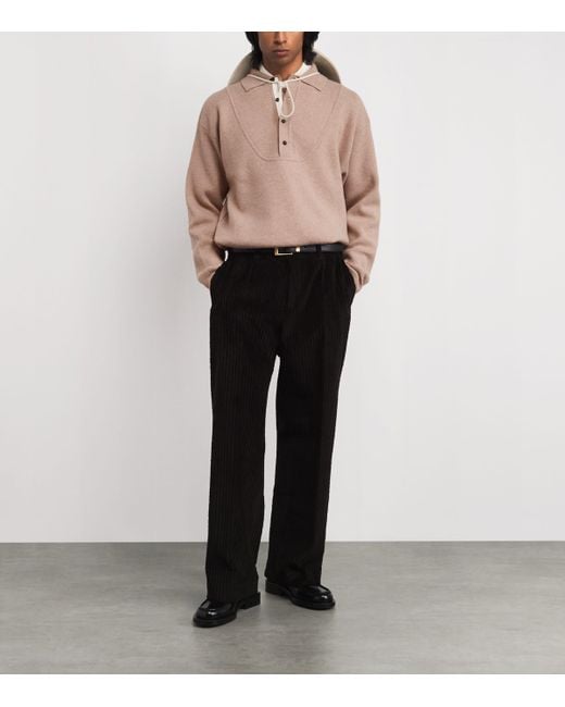 Jacquemus Pink Merino Wool-Cashmere Sweater for men