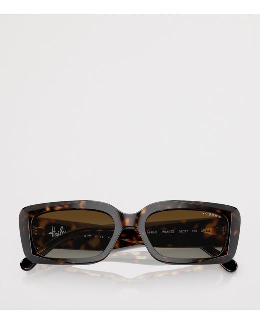 Vogue Brown Acetate Pillow Sunglasses