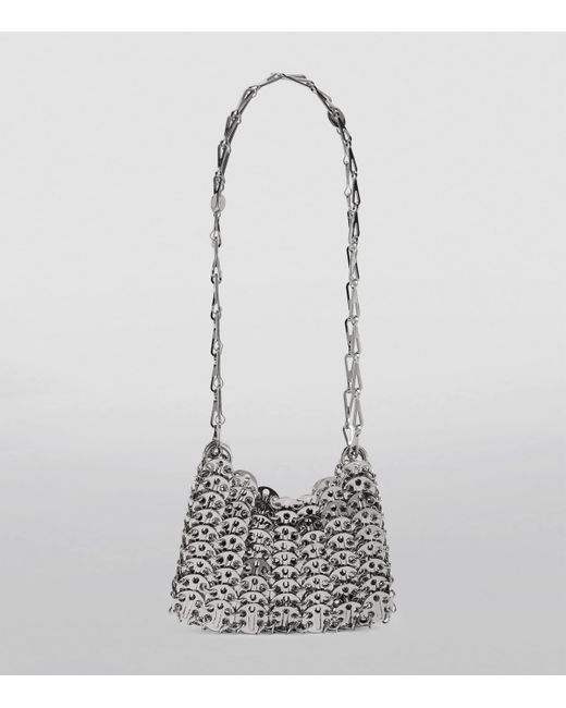 Rabanne White Chainmail Nano Bag