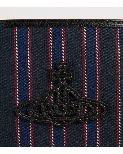 Vivienne Westwood Blue Stripe Bifold Wallet for men