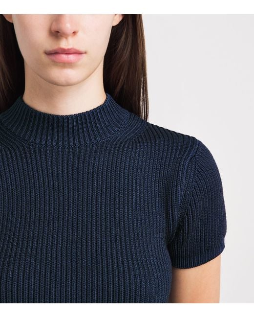 FFORME Blue Short-Sleeve Katia Sweater