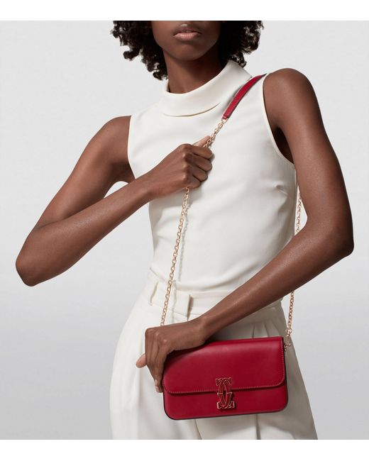 Cartier Red Mini Leather C De Chain Bag