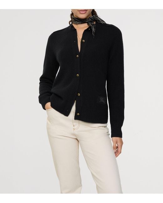 Burberry Black Cashmere Cardigan