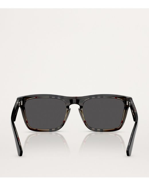 Burberry Black Acetate Square Sunglasses for men