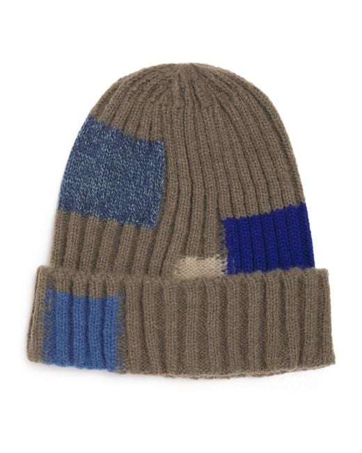 Kapital Gray Tsugihagi Knit Beanie for men