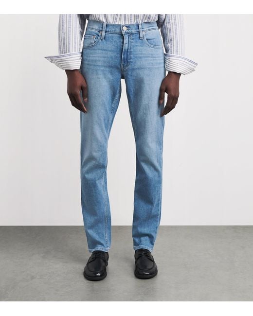 PAIGE Blue Vintage Lennox Slim Jeans for men