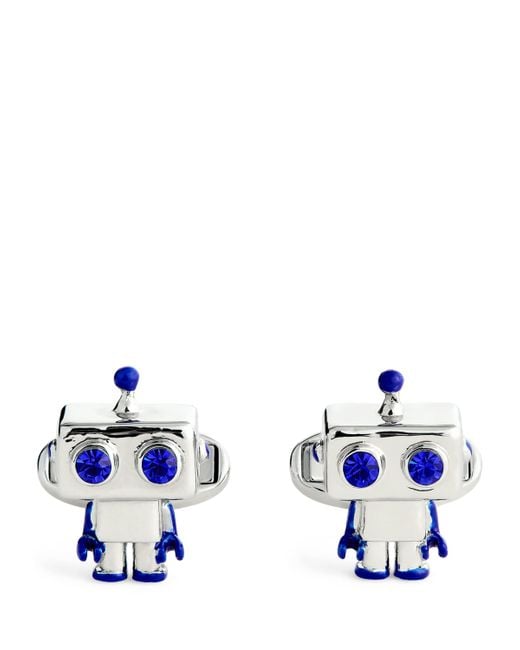 Paul Smith Blue Robot Cufflinks for men