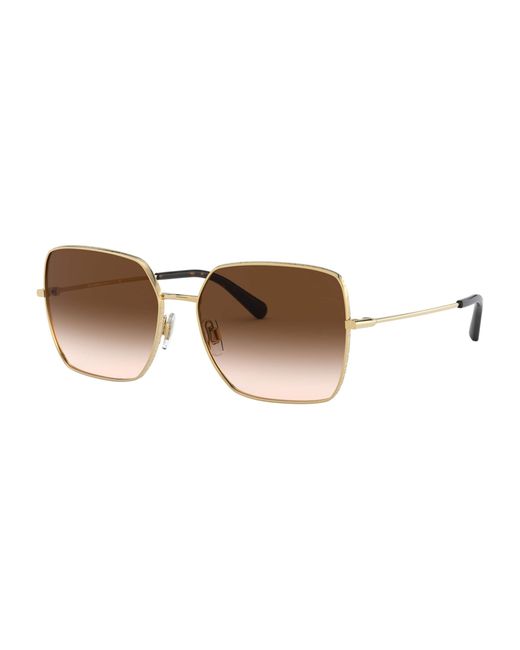 Dolce & Gabbana Brown Square Sunglasses