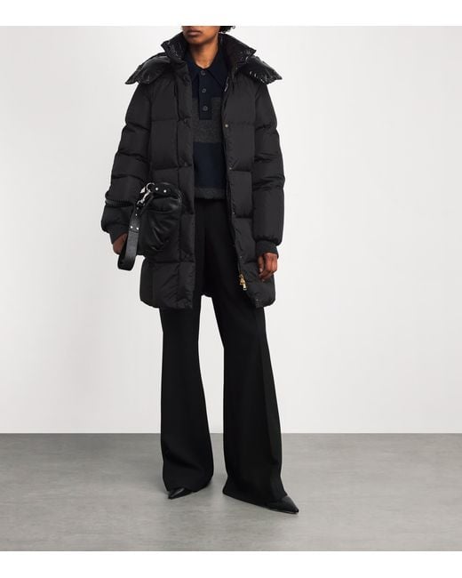Moncler Black Down Litte Long Coat