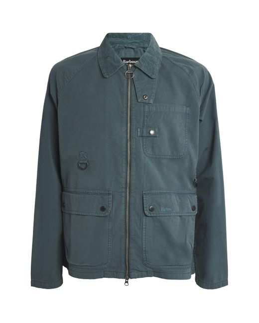 Barbour Green Cotton Fenton Jacket for men