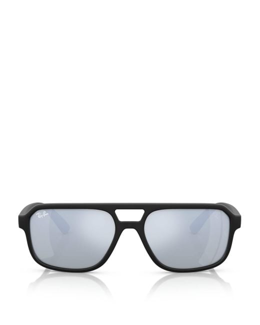 Ray-Ban Gray Nylon Rb4414M Scuderia Ferrari Collection Sunglasses