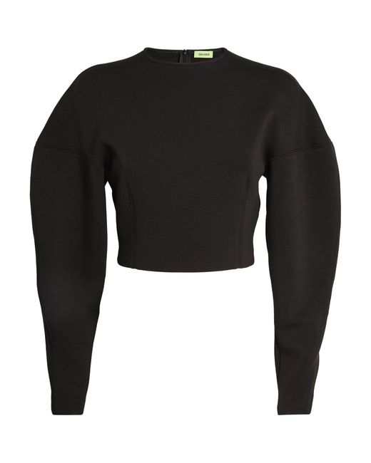 GAUGE81 Black Crop Mosi Sweatshirt