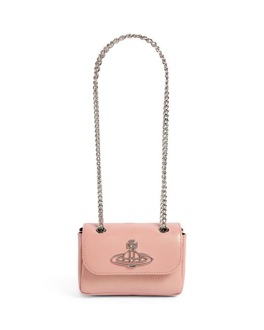 Vivienne Westwood Leather Orb Crossbody Bag in Pink Lyst