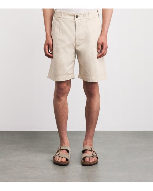Eleventy Natural Stretch-Cotton Chino Shorts for men