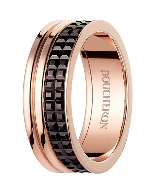 Boucheron Pink Large Rose Quatre Classique Wedding Ring